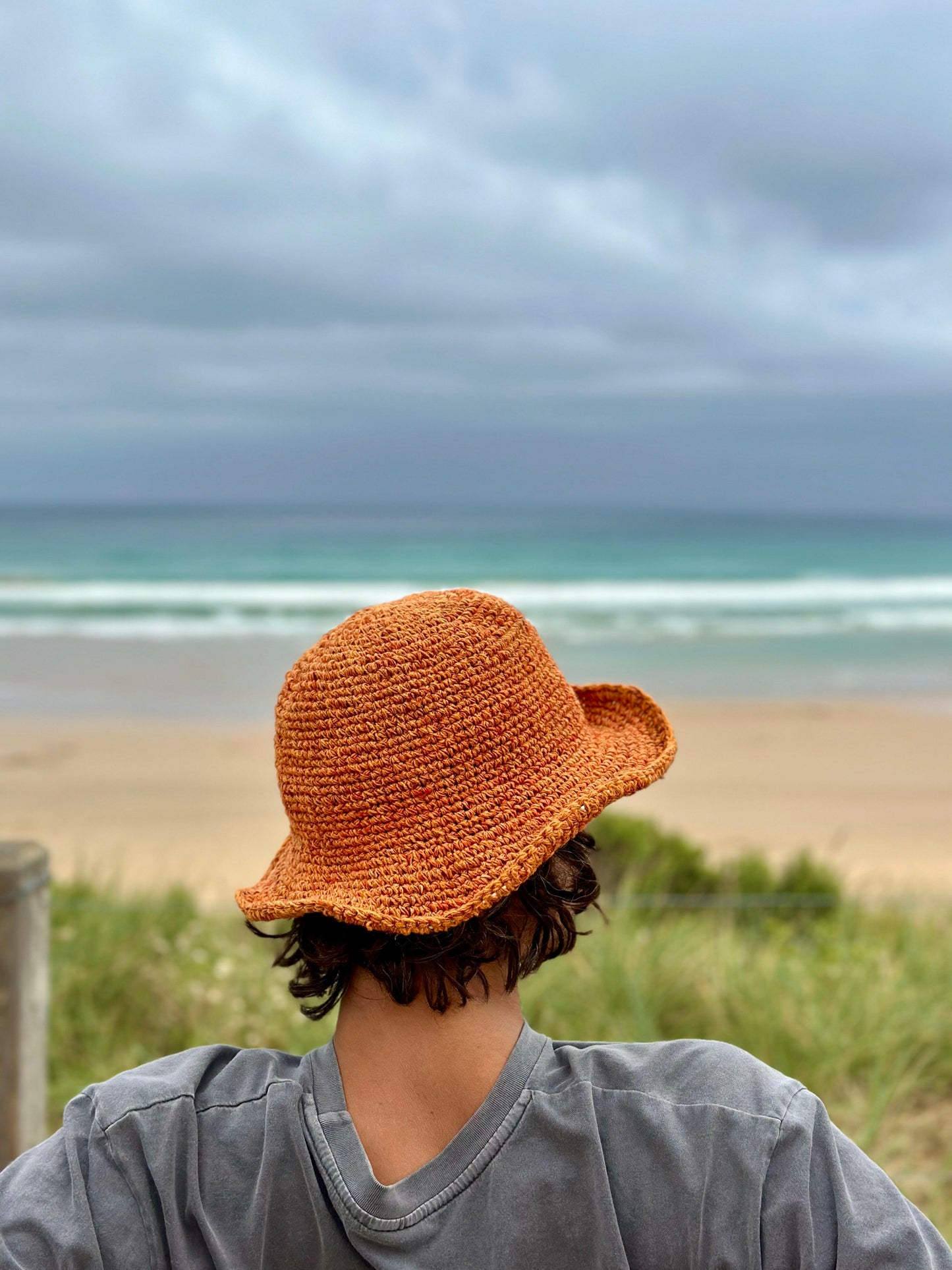 Hemp Hat - Burnt Orange.
