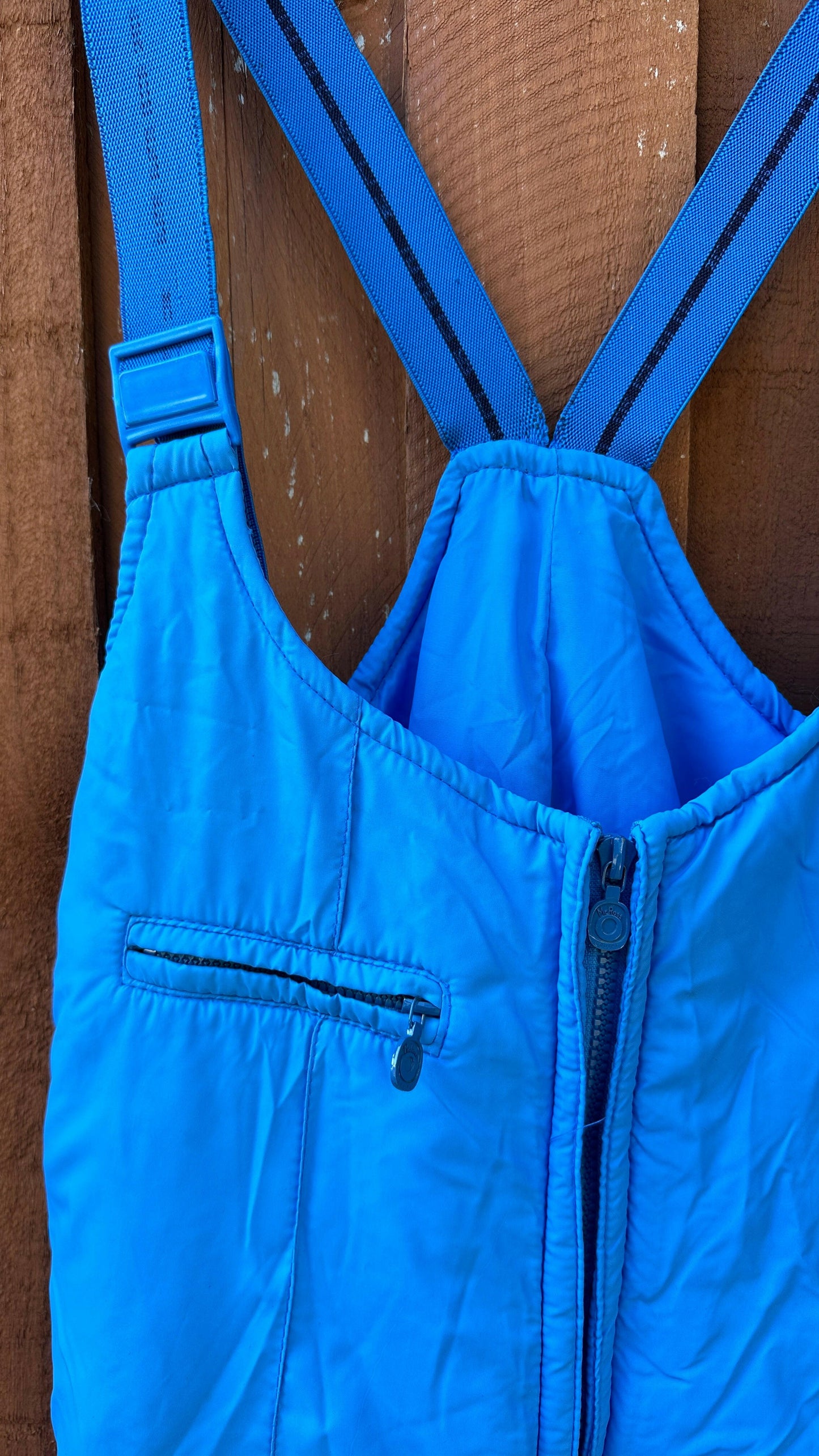 Mcross Vintage Blue Ski Overalls.