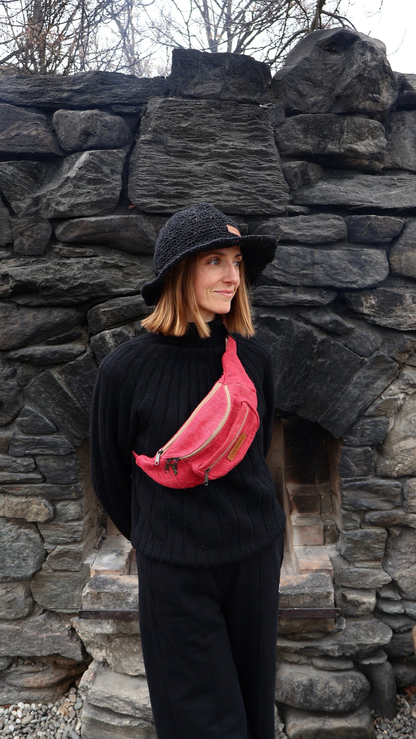 Hemp Bum Bag - Pink