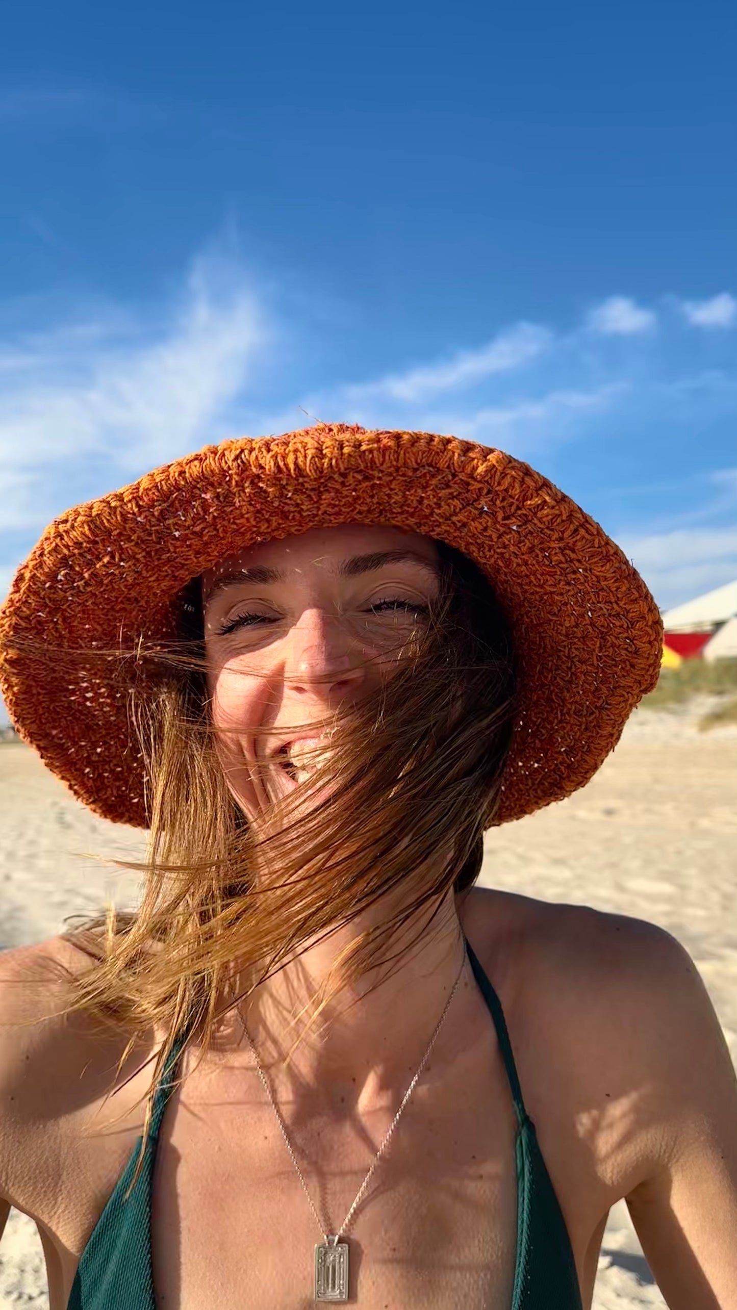 Hemp Hat - Burnt Orange.