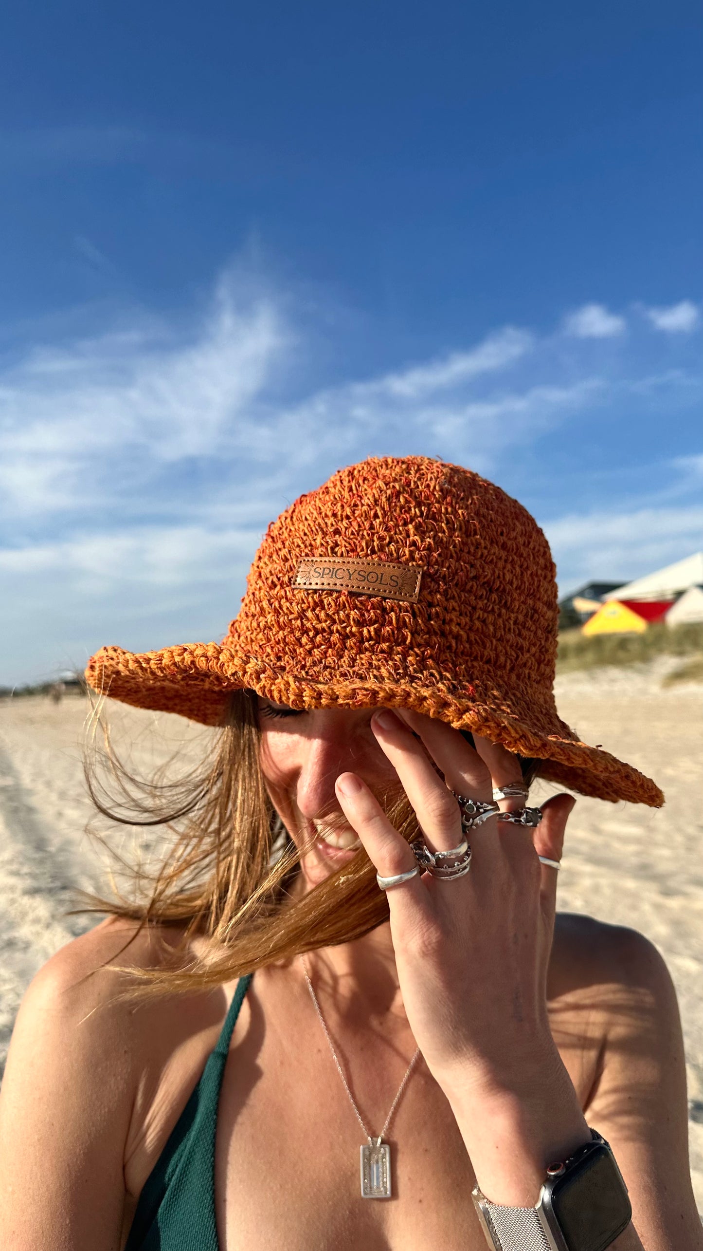 Hemp Hat - Burnt Orange.