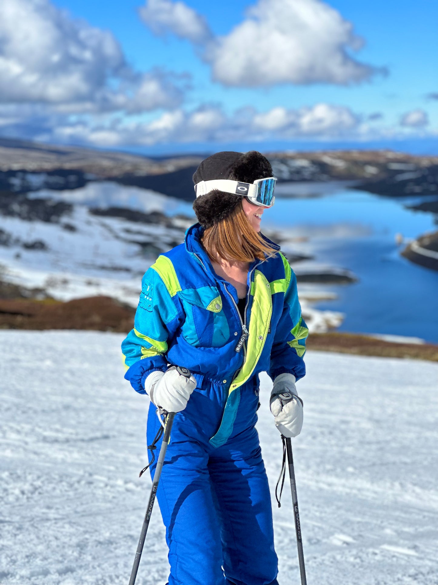 Vintage Ski Pro Blue Snow Suit.
