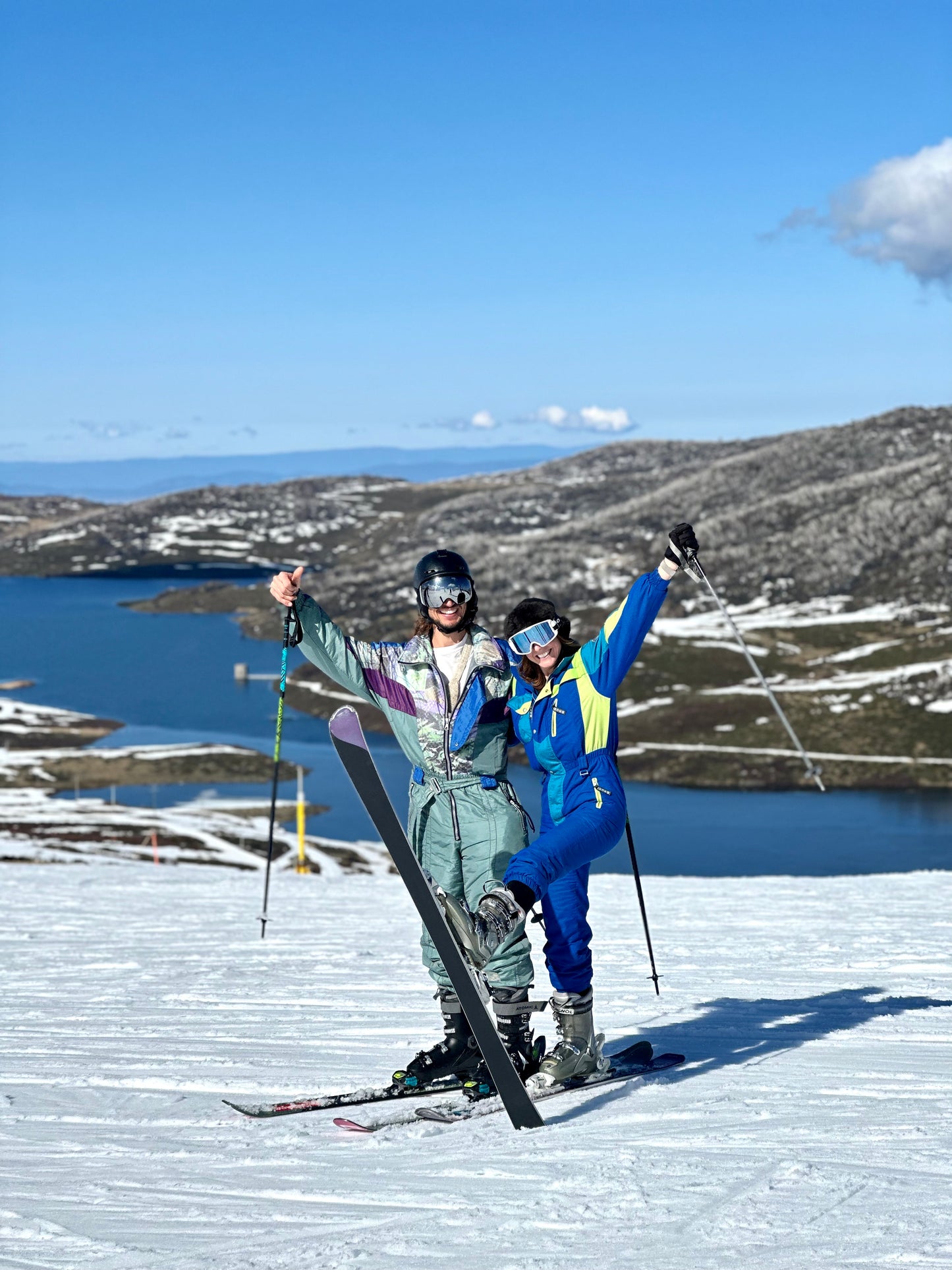 Vintage Ski Pro Blue Snow Suit.