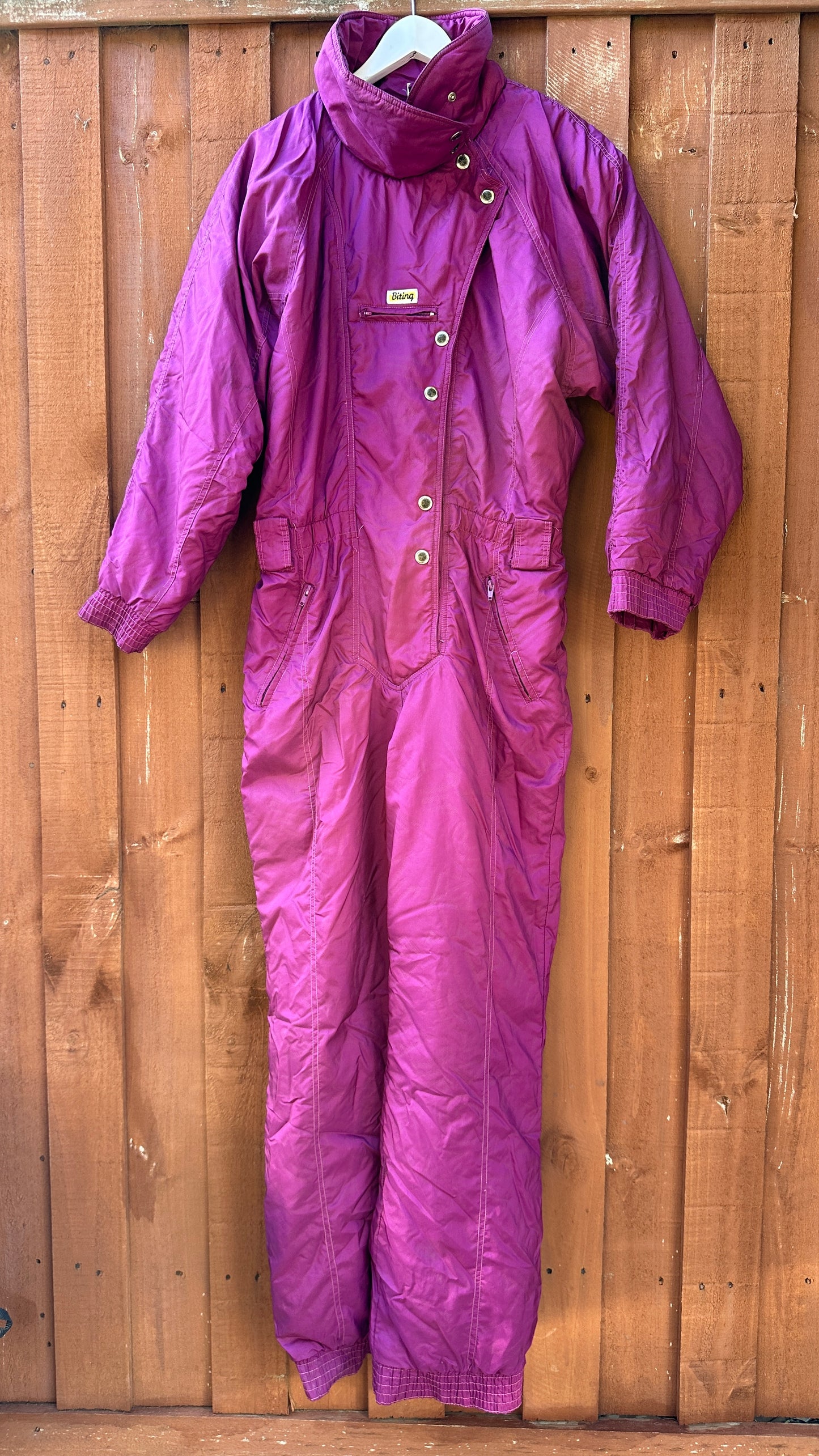 Biting Purple Vintage Ski Suit