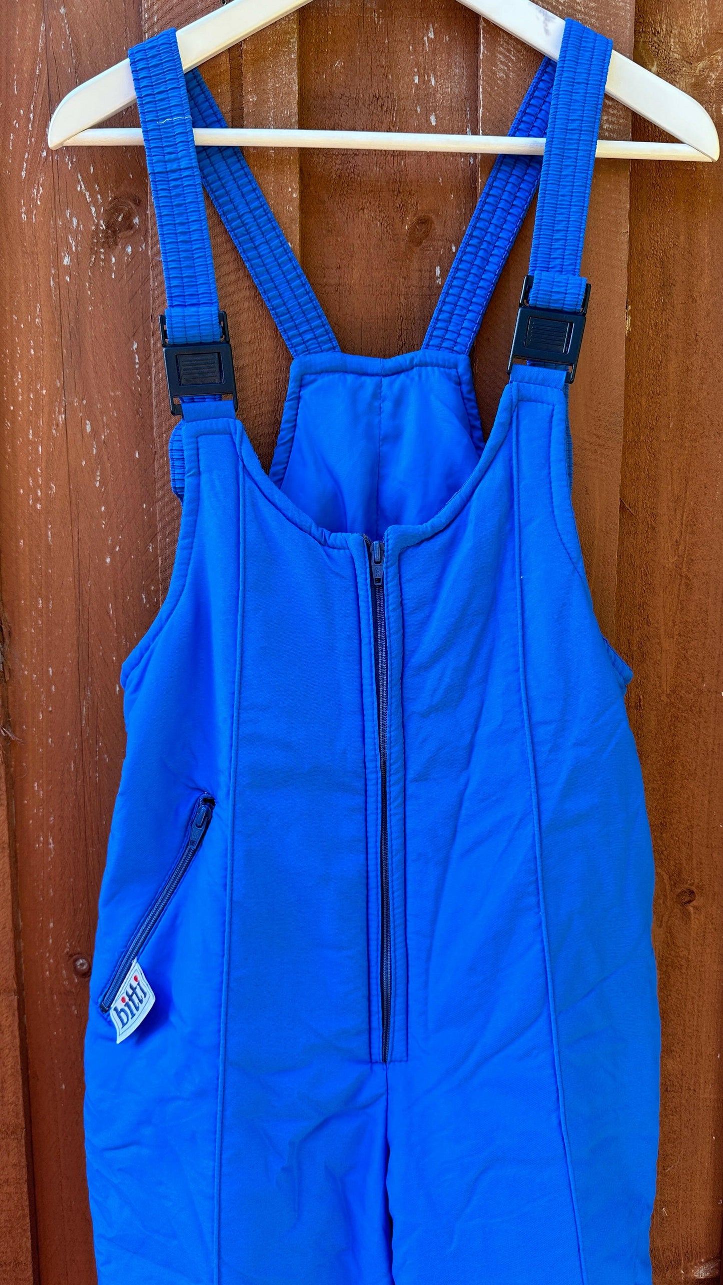 Bitti Blue Vintage Ski Overalls.