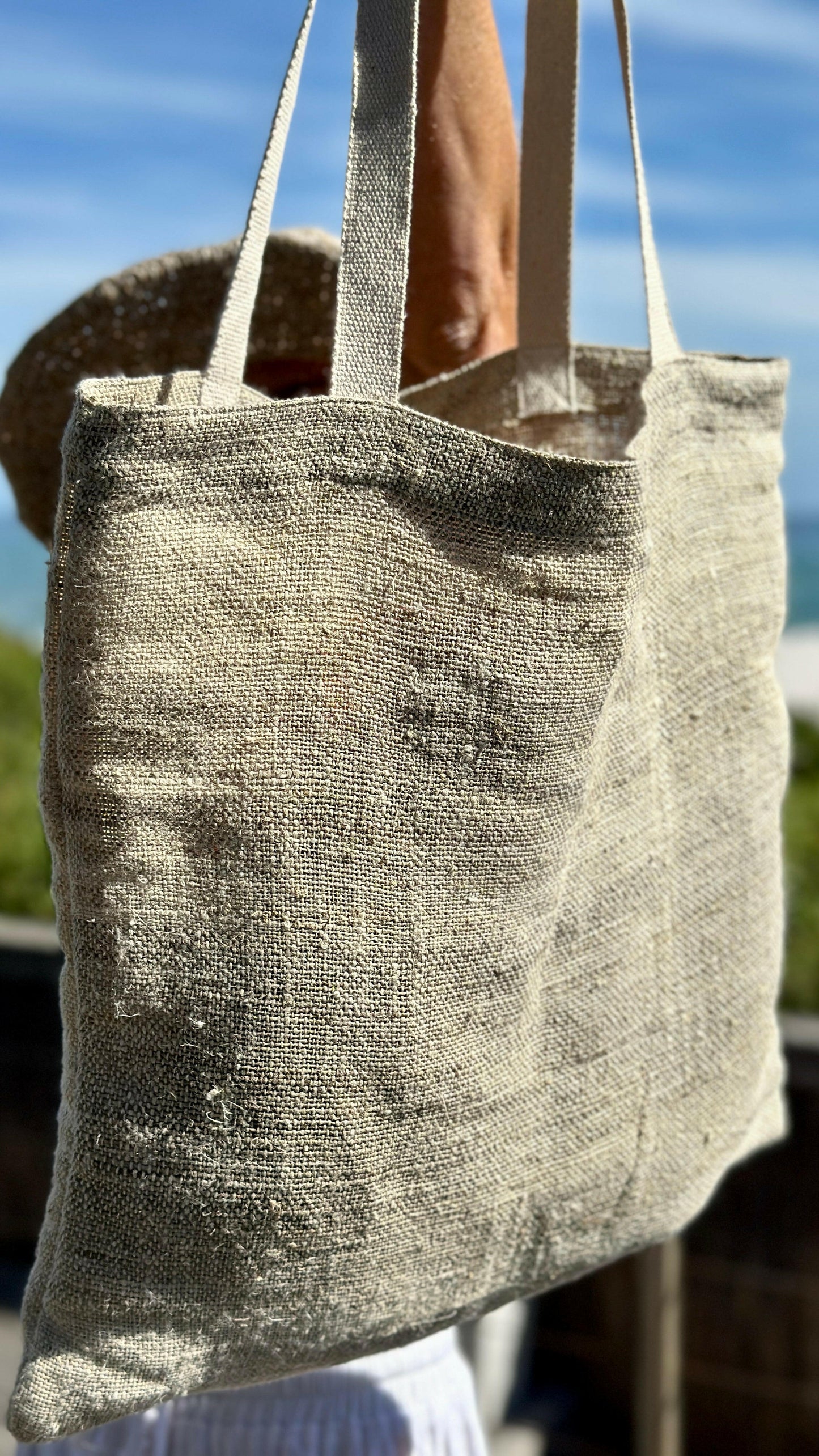 Handloom Hemp Tote Bag.