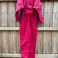 Pink Vintage Snow Suit with Pouch Pocket
