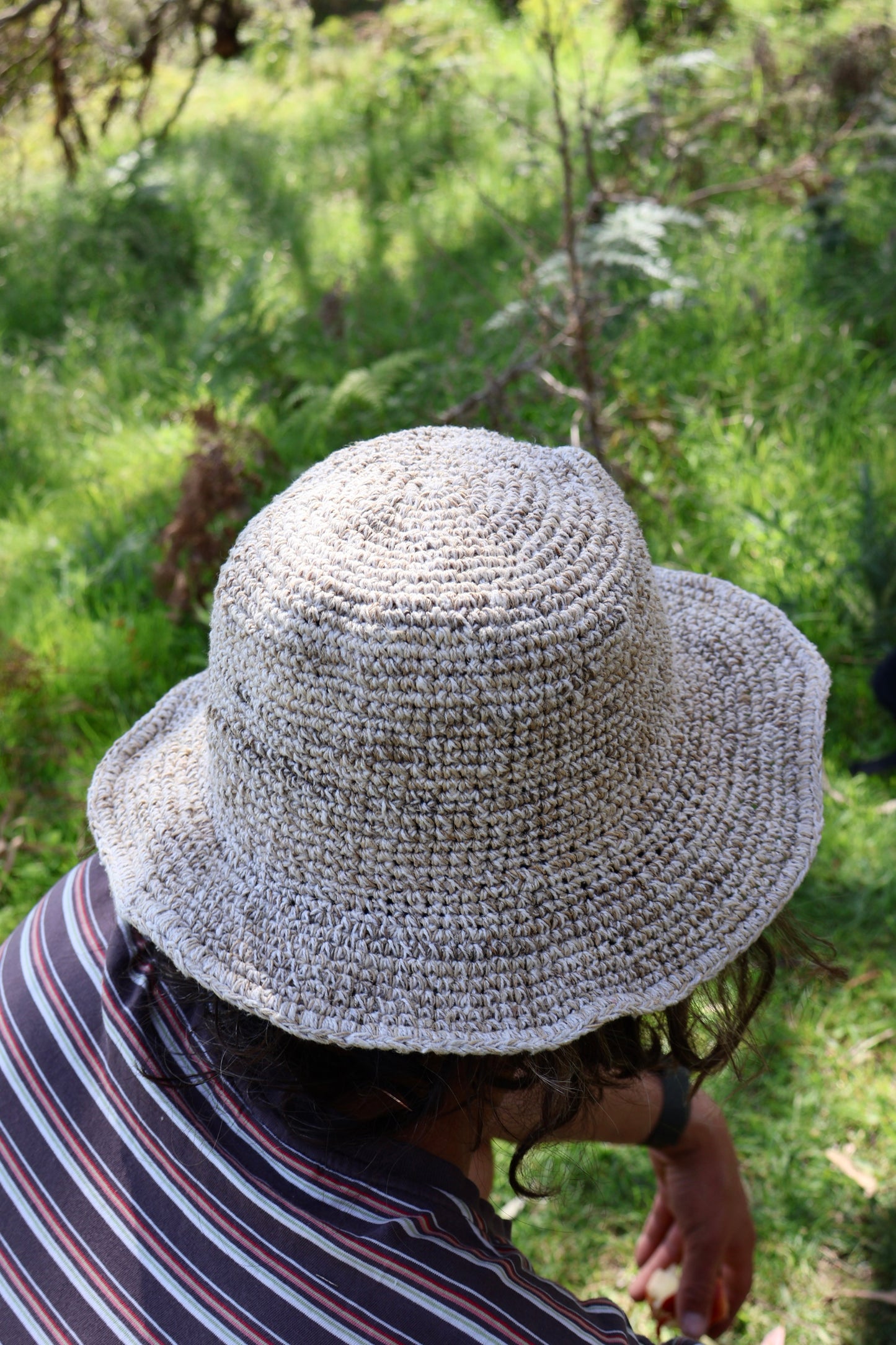 Beige Hemp Hat - Regular Brim