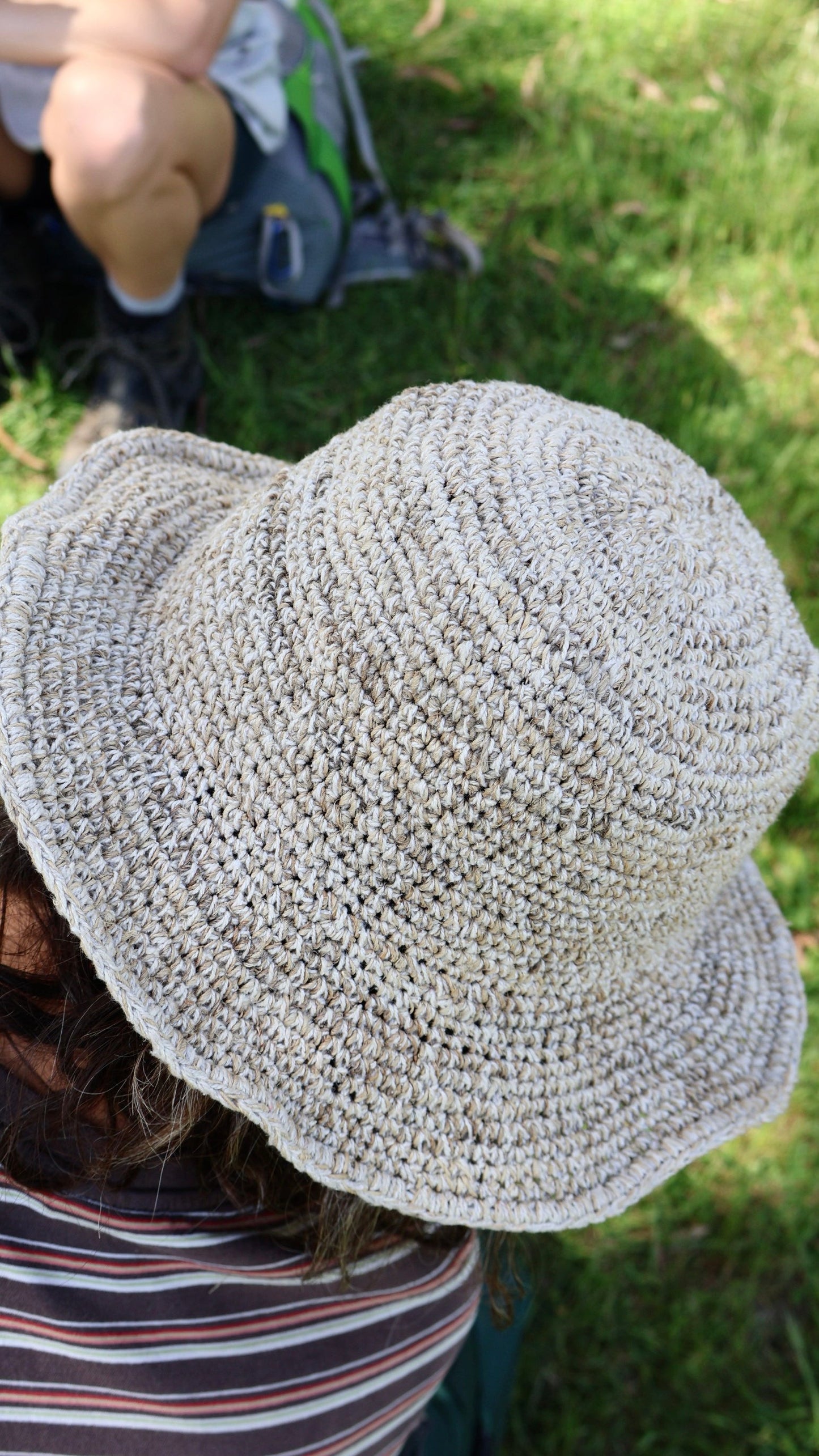 Beige Hemp Hat - Regular Brim