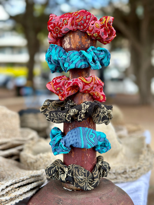 Recycled Saree Scrunchie