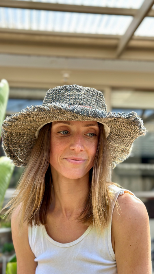 Charcoal Hemp Hat - Pure Hemp.