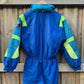 Vintage Ski Pro Blue Snow Suit.