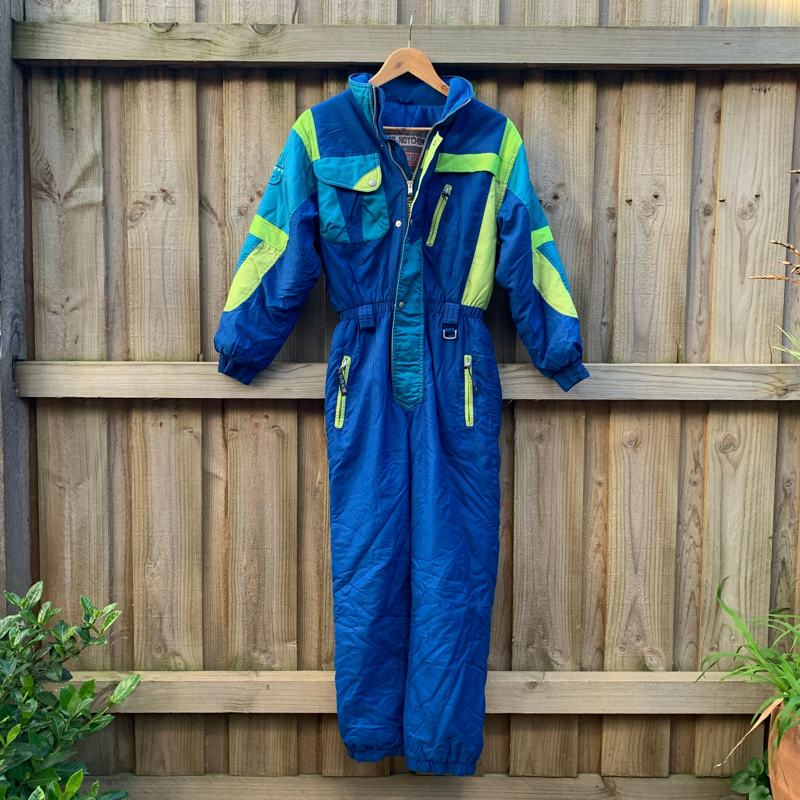 Vtg 80s Nils Blue Retro Ski Snow Suit newest S/M