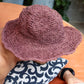 Brown Hemp Hat - Wide Brim
