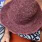 Brown Hemp Hat - Wide Brim