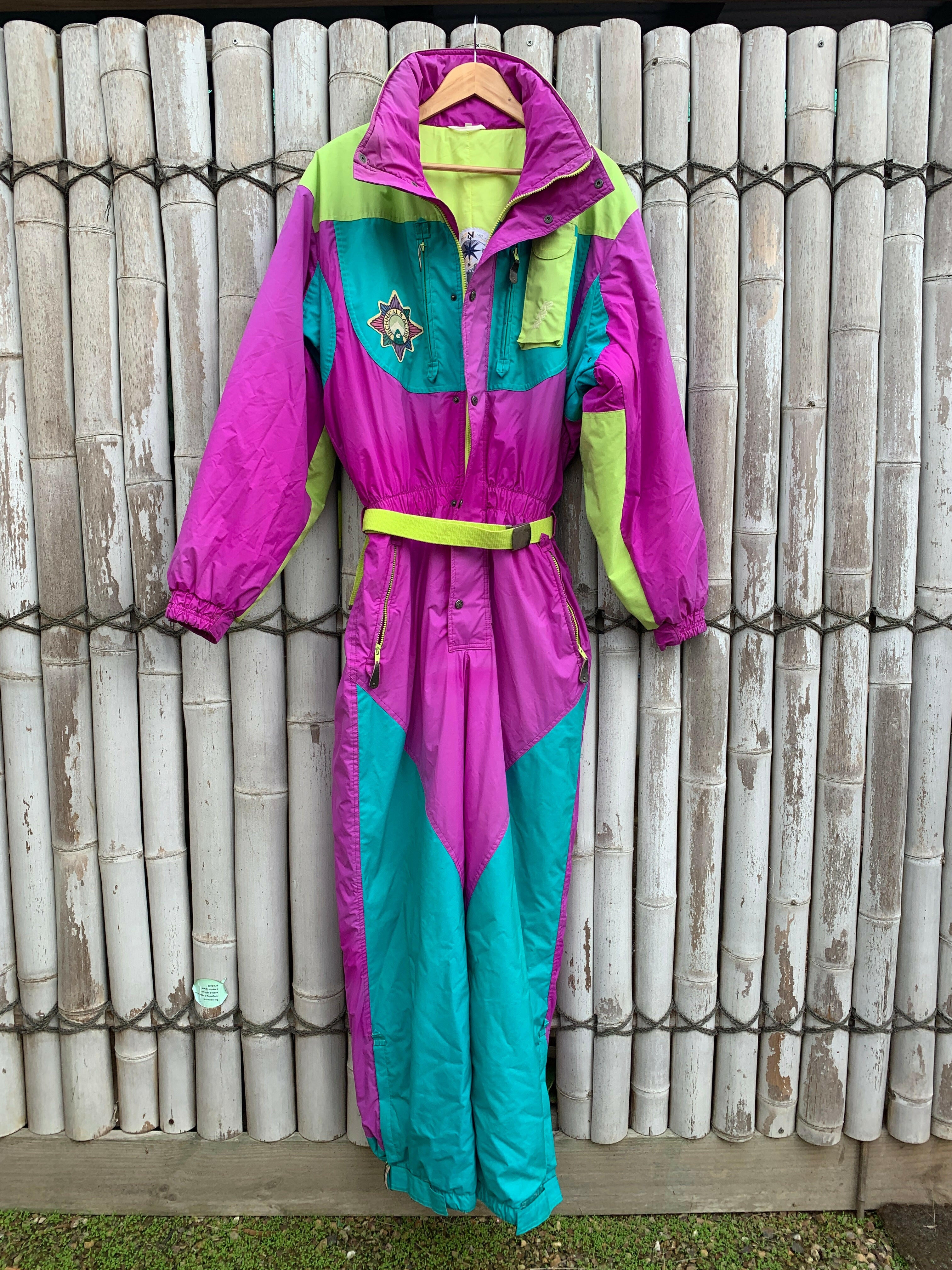 Vintage all in discount one ski suit