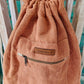 Drawstring Bag - Terracotta.