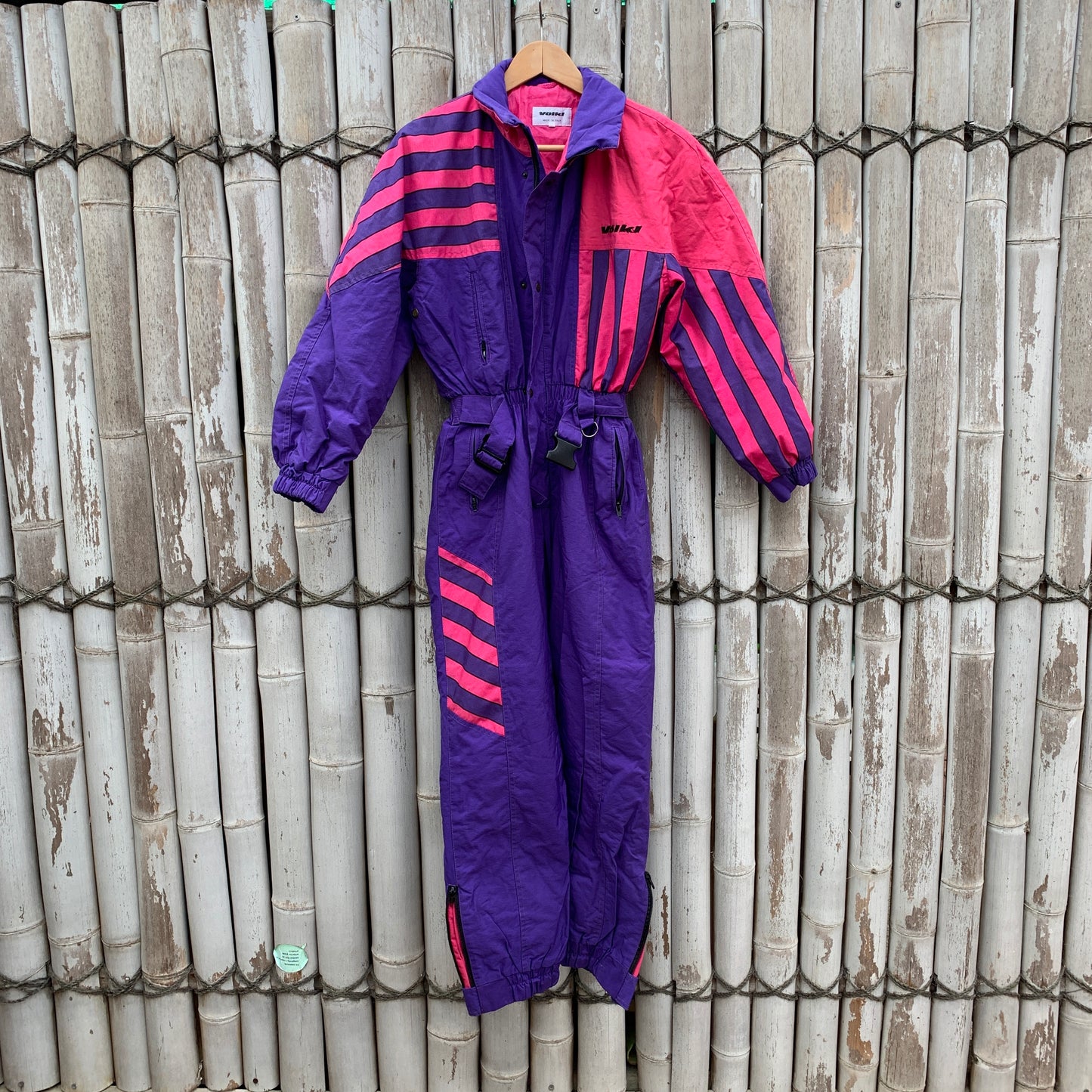 Sportswear of Sweden SOS Vintage Snow Suit Belted 38 Purple Retro